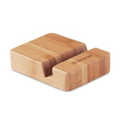 Support de téléphone en bambou personnalisé APOYA Matières : bambou Couleurs : bois cadeau entreprise pas cher