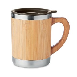 Gobelet Isotherme Éco-responsable 300ml en Bambou MOKKA Matières : acier inoxydable Couleurs : bois