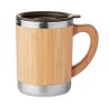 Gobelet Isotherme Éco-responsable 300ml en Bambou MOKKA Matières : acier inoxydable Couleurs : bois