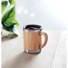 Gobelet Isotherme Éco-responsable 300ml en Bambou MOKKA Matières : acier inoxydable Couleurs : bois cadeau collaborateur premium
