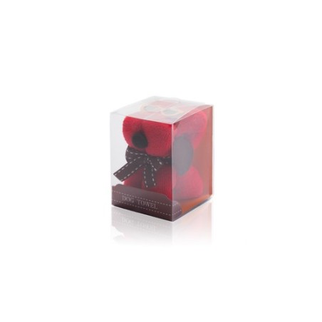 Serviette absorbante personnalisée originale Rustuff pas cher - Goodies Matières : microfibre Couleurs : rouge marquage laser ul