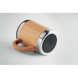 Gobelet Isotherme Éco-responsable 300ml en Bambou MOKKA Matières : acier inoxydable Couleurs : bois personnalisation rapide en F