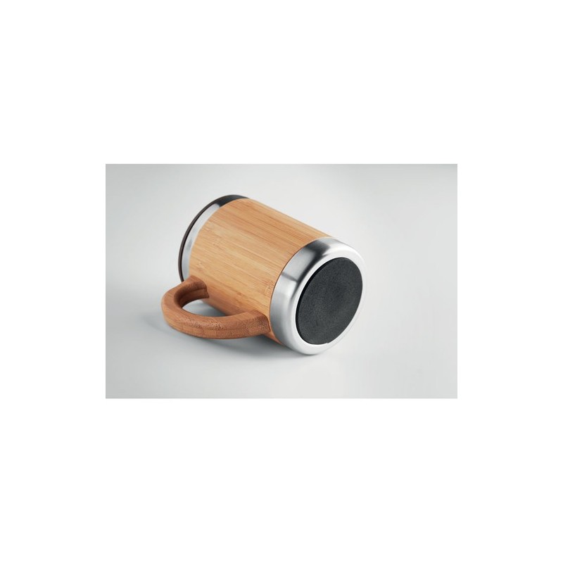 Gobelet Isotherme Éco-responsable 300ml en Bambou MOKKA Matières : acier inoxydable Couleurs : bois personnalisation rapide en F