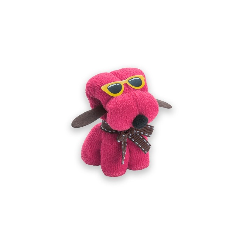 Serviette absorbante personnalisée originale Rustuff pas cher - Goodies Matières : microfibre Couleurs : fuchsia cadeau entrepri