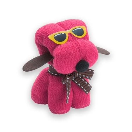 Serviette absorbante personnalisée originale Rustuff pas cher - Goodies Matières : microfibre Couleurs : fuchsia cadeau entrepri