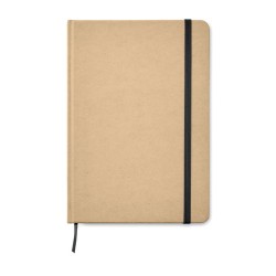 Carnet A5 Éco-responsable en carton recyclé Personnalisé EVERWRITE Matières : papier Couleurs : noir