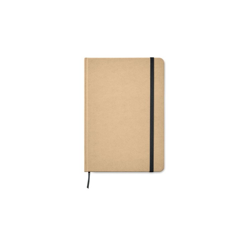 Carnet A5 Éco-responsable en carton recyclé Personnalisé EVERWRITE Matières : papier Couleurs : noir