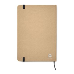 Carnet A5 Éco-responsable en carton recyclé Personnalisé EVERWRITE Matières : papier Couleurs : noir 2
