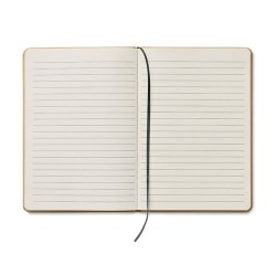 Carnet A5 Éco-responsable en carton recyclé Personnalisé EVERWRITE Matières : papier Couleurs : noir marquage couleur éclatante