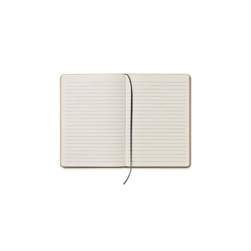 Carnet A5 Éco-responsable en carton recyclé Personnalisé EVERWRITE Matières : papier Couleurs : noir marquage couleur éclatante