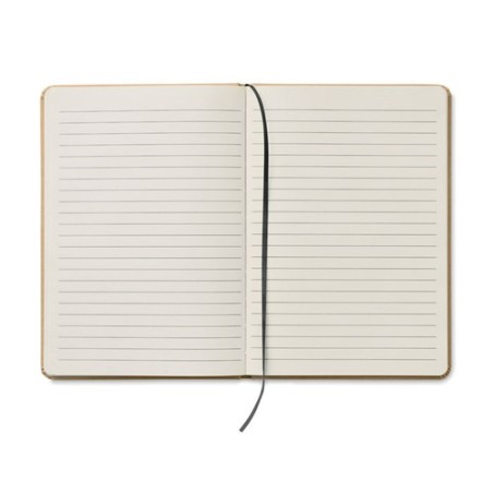 Carnet A5 Éco-responsable en carton recyclé Personnalisé EVERWRITE Matières : papier Couleurs : noir marquage couleur éclatante