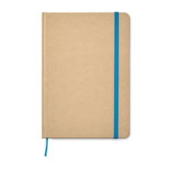 Carnet A5 Éco-responsable en carton recyclé Personnalisé EVERWRITE Matières : papier Couleurs : bleu marquage laser ultra précis
