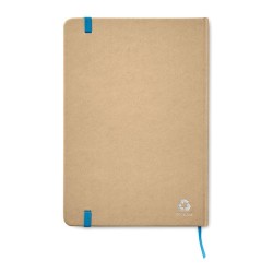 Carnet A5 Éco-responsable en carton recyclé Personnalisé EVERWRITE Matières : papier Couleurs : bleu livraison express 24h 48h