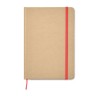 Carnet A5 Éco-responsable en carton recyclé Personnalisé EVERWRITE Matières : papier Couleurs : rouge impression haute définitio