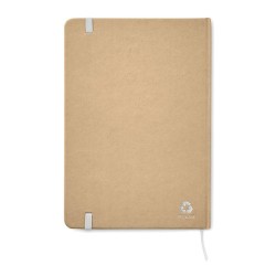 Carnet A5 Éco-responsable en carton recyclé Personnalisé EVERWRITE Matières : papier Couleurs : blanc personnalisation rapide en