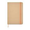 Carnet A5 Éco-responsable en carton recyclé Personnalisé EVERWRITE Matières : papier Couleurs : orange personnalisable avec votr