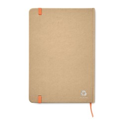 Carnet A5 Éco-responsable en carton recyclé Personnalisé EVERWRITE Matières : papier Couleurs : orange goodies entreprise design