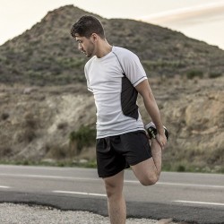 T-Shirt Adulte Personnalisé Performant et Confortable Tecnic Combi Matières : polyester Taille textile : S Couleurs : rouge marq