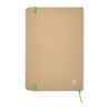 Carnet A5 Éco-responsable en carton recyclé Personnalisé EVERWRITE Matières : papier Couleurs : vert citron cadeau collaborateur