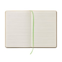 Carnet A5 Éco-responsable en carton recyclé Personnalisé EVERWRITE Matières : papier Couleurs : vert citron goodies personnalisé