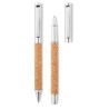 Stylo bille en métal  avec boîte en liège personnalisé QUERCUS Matières : métal Couleurs : bois cadeau entreprise pas cher