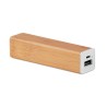 Chargeur Éco-responsable Personnalisé 2200 mAh en Bambou POWERBAM Couleurs : bois