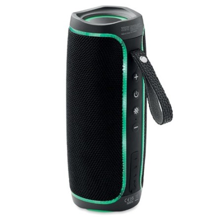 Haut-parleur étanche personnalisé IPX4 DIMA - Audio de qualité pas cher Couleurs : noir goodies publicitaire événementiel