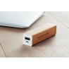Chargeur Éco-responsable Personnalisé 2200 mAh en Bambou POWERBAM Couleurs : bois goodies publicitaire événementiel