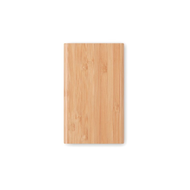 Chargeur Éco-responsable Personnalisé 4000 mAh en Bambou ARENAPOWER Matières : bambou Couleurs : bois personnalisable avec votre