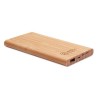 Chargeur Éco-responsable Personnalisé Powerbank en Bambou - ARENA Matières : bambou Couleurs : bois cadeau entreprise pas cher