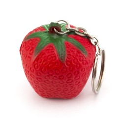 Porte-clés antistress personnalisé  Fruty Matières : PU Couleurs : pastèque objet publicitaire robuste