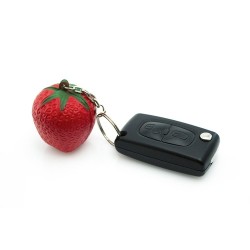 Porte-clés antistress personnalisé  Fruty Matières : PU Couleurs : pastèque impression logo haute qualité