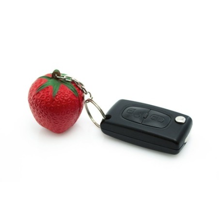 Porte-clés antistress personnalisé  Fruty Matières : PU Couleurs : pastèque impression logo haute qualité