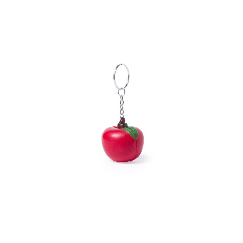 Porte-clés antistress personnalisé  Fruty Matières : PU Couleurs : pastèque objet publicitaire robuste