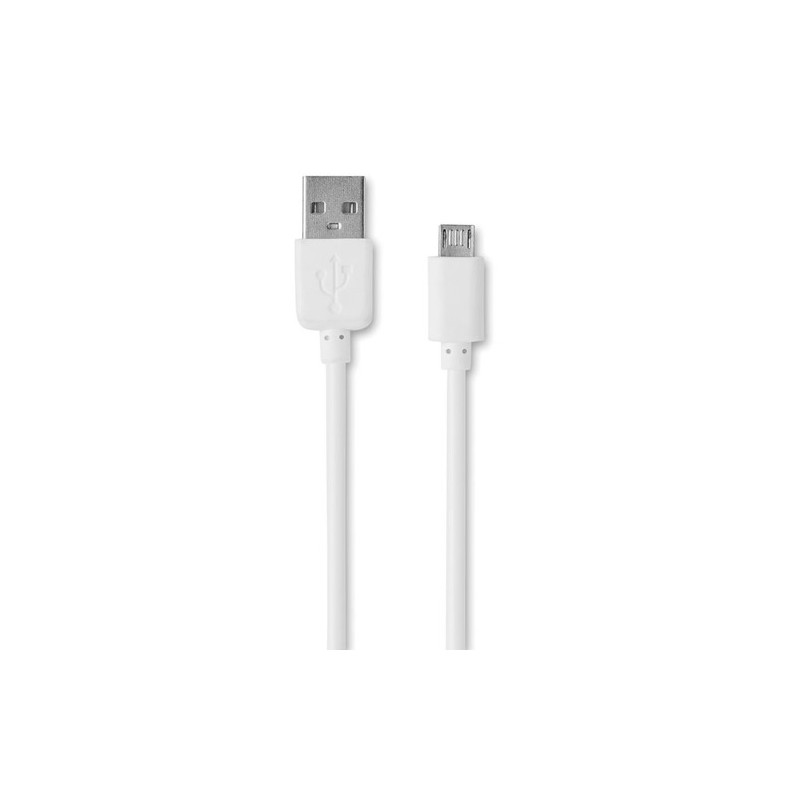 Câble 3 en 1 Personnalisé avec Adaptateur - LIGO CABLE Matières : PVC Couleurs : blanc cadeau entreprise pas cher