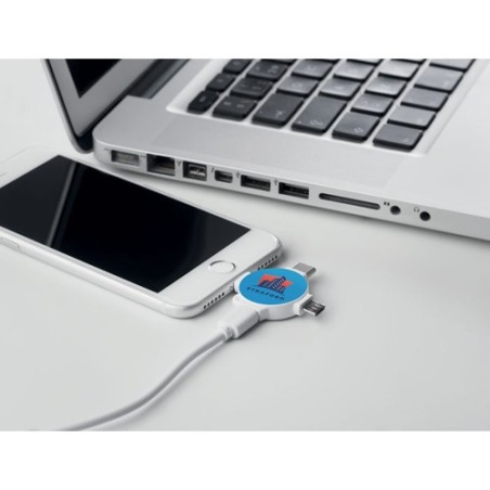 Câble 3 en 1 LIGO CABLE : Charge et Connecte Tout !