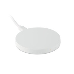 Chargeur sans fil personnalisé haute technologie FLAKE Matières : ABS Couleurs : blanc