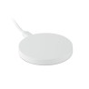 Chargeur sans fil personnalisé haute technologie FLAKE Matières : ABS Couleurs : blanc