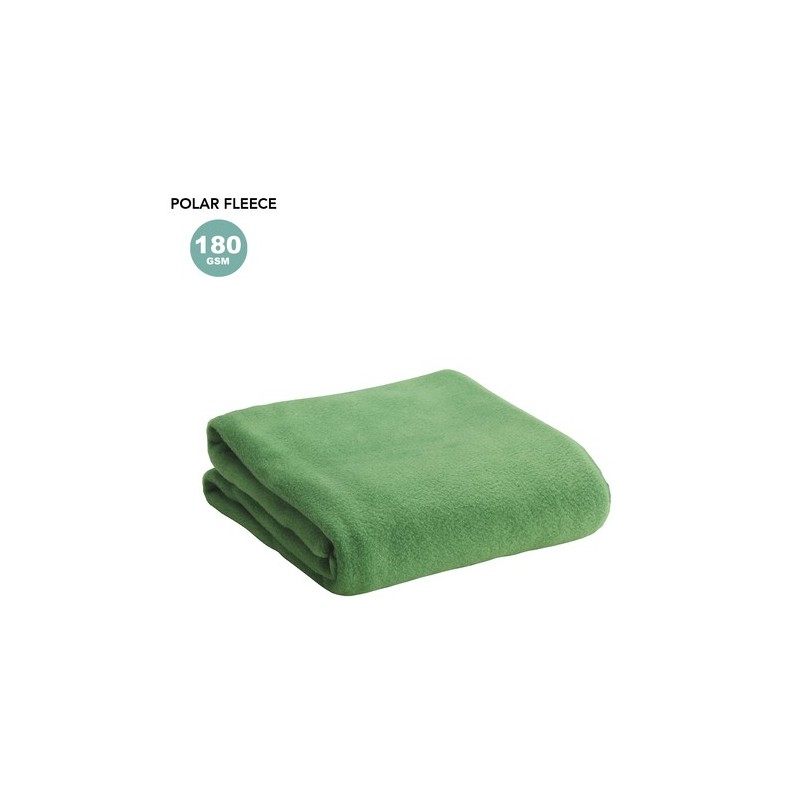 Couverture Confort Personnalisée Menex Matières : polaire Couleurs : vert personnalisation rapide en France