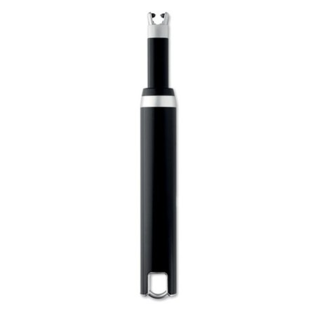 Briquet USB Éco-responsable Grand et Personnalisé FLASMA PLUS Matières : ABS Couleurs : noir personnalisable avec votre logo