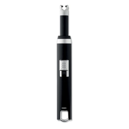 Briquet USB Éco-responsable Grand et Personnalisé FLASMA PLUS Matières : ABS Couleurs : noir cadeau entreprise pas cher