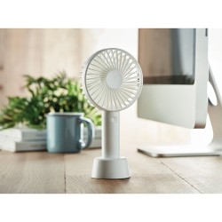 Ventilateur USB Personnalisé Souffle Frais - DINI Matières : ABS Couleurs : blanc impression haute définition