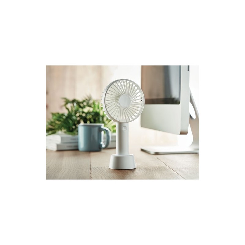 Ventilateur USB Personnalisé Souffle Frais - DINI Matières : ABS Couleurs : blanc impression haute définition