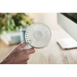 Ventilateur USB Personnalisé Souffle Frais - DINI Matières : ABS Couleurs : blanc marquage laser ultra précis