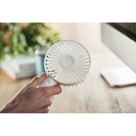 Ventilateur USB Personnalisé Souffle Frais - DINI Matières : ABS Couleurs : blanc marquage laser ultra précis