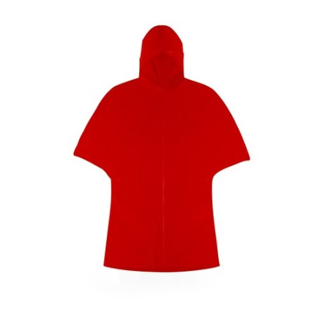Poncho Imperméable Personnalisé Stylé Zaril Matières : PEVA Couleurs : rouge