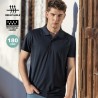 Polo personnalisé Tecnic Plus Matières : polyester Taille textile : M Couleurs : gris marquage couleur éclatante