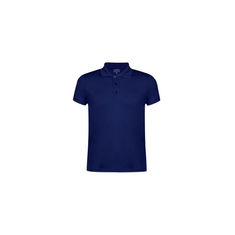 Polo personnalisé Tecnic Plus Matières : polyester Taille textile : S Couleurs : bleu marine marquage laser ultra précis