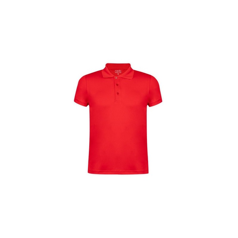 Polo personnalisé Tecnic Plus Matières : polyester Taille textile : XXL Couleurs : rouge objet publicitaire robuste