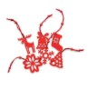 Décoration en Feutre Rouge Personnalisée - 6 Pièces de Noël Matières : PET Couleurs : rouge personnalisable avec votre logo